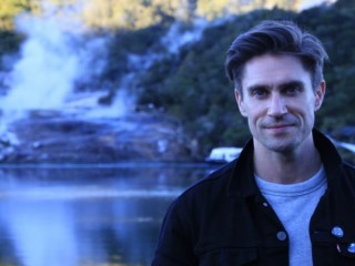 Iamge of 'Arrow' tv star Michael Rowe at Orakei Korako - Rotorua/Taupo Geothermal Attraction
