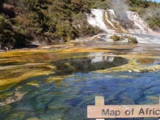 The "Map of Africa" at Orakei Korako