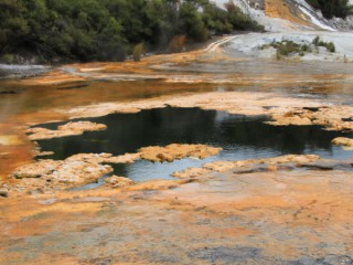 Map of Africa at Orakei Korako